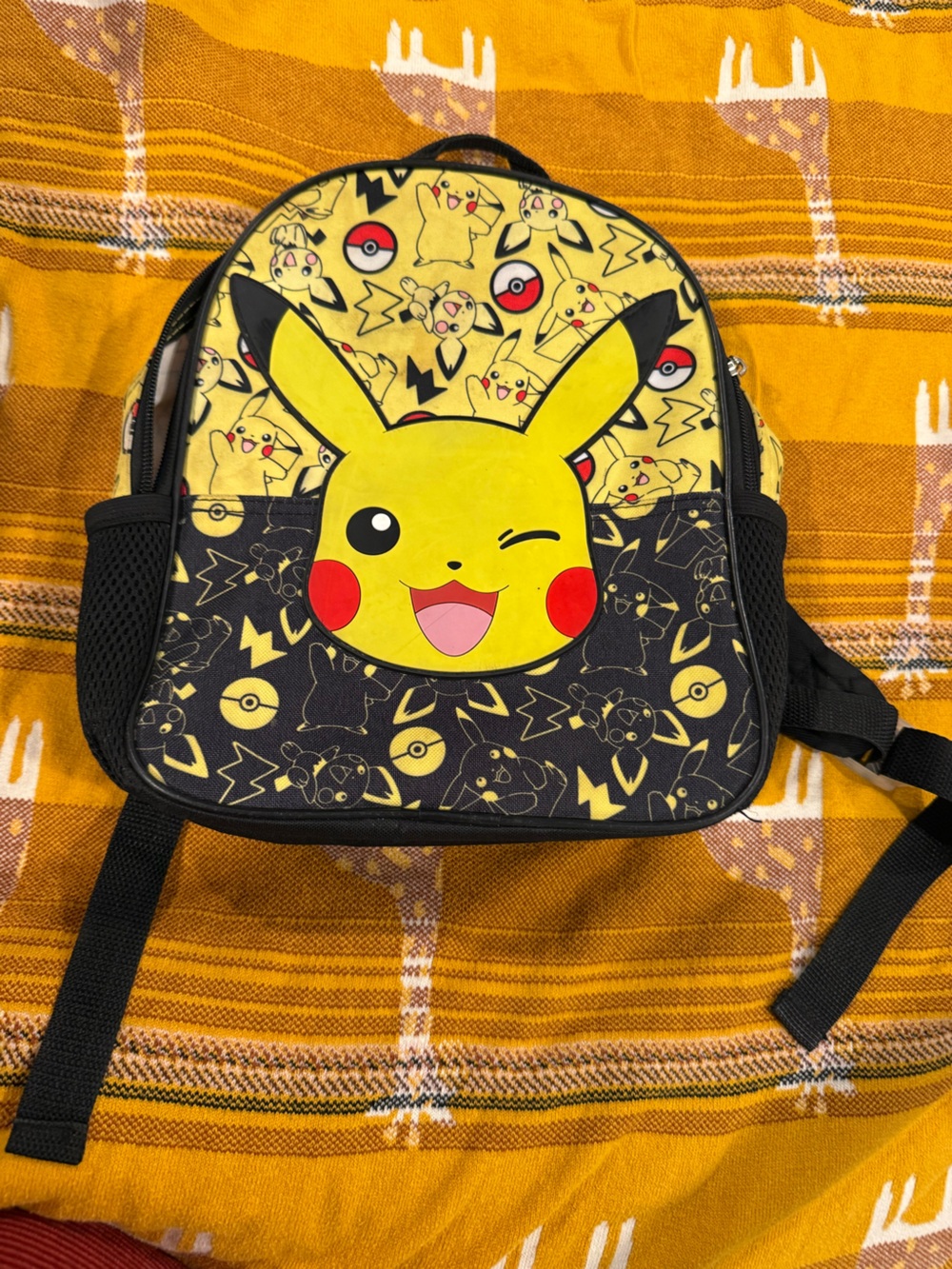 Pikachu Yellow Boys' Sling Backpack